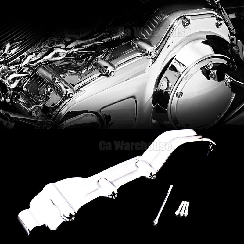 Rudyness Chrome Inner Primary Covers For Harley Touring Street Glide Road King FLHX FLH/T 2009-2016 - Image 2